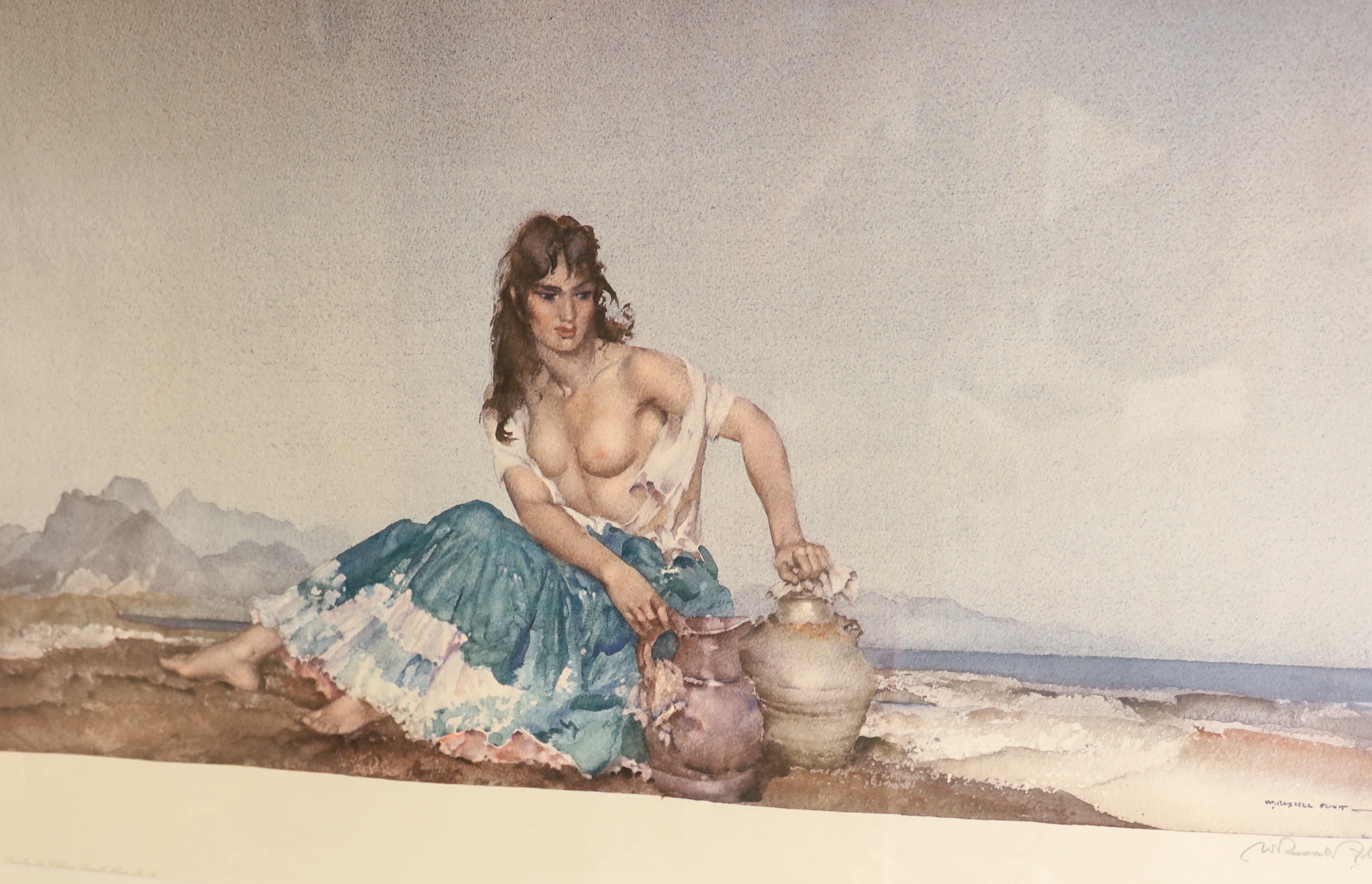 Sir William Russell Flint, eight assorted colour prints, including signed and limited edition, largest 53 x 70cm